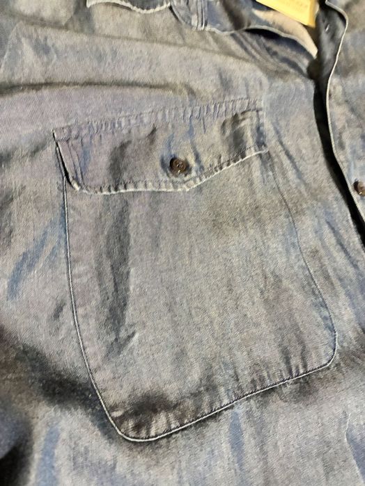 Нова риза, цвят деним, голям размер