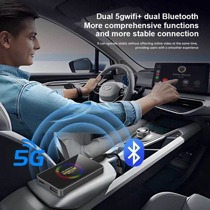 Мултимедиен AI Box с HDMI изход CarPlay & Android Auto