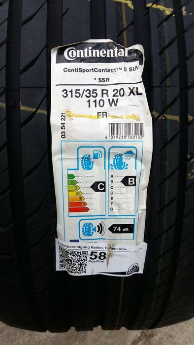 O bucată 315/35 R20 vară - una Continental Bridgestone Pirelli