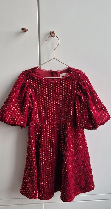 Rochie fetita rosie marime 2-3 ani