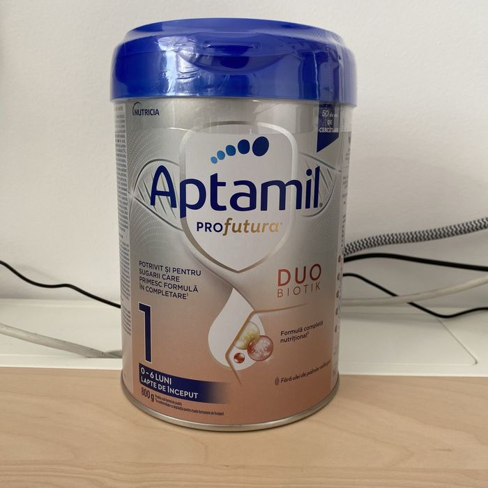 Lapte praf Aptamil PROfutura DUO Biotik 1 0-6 luni 800 grame expira 11.2027
