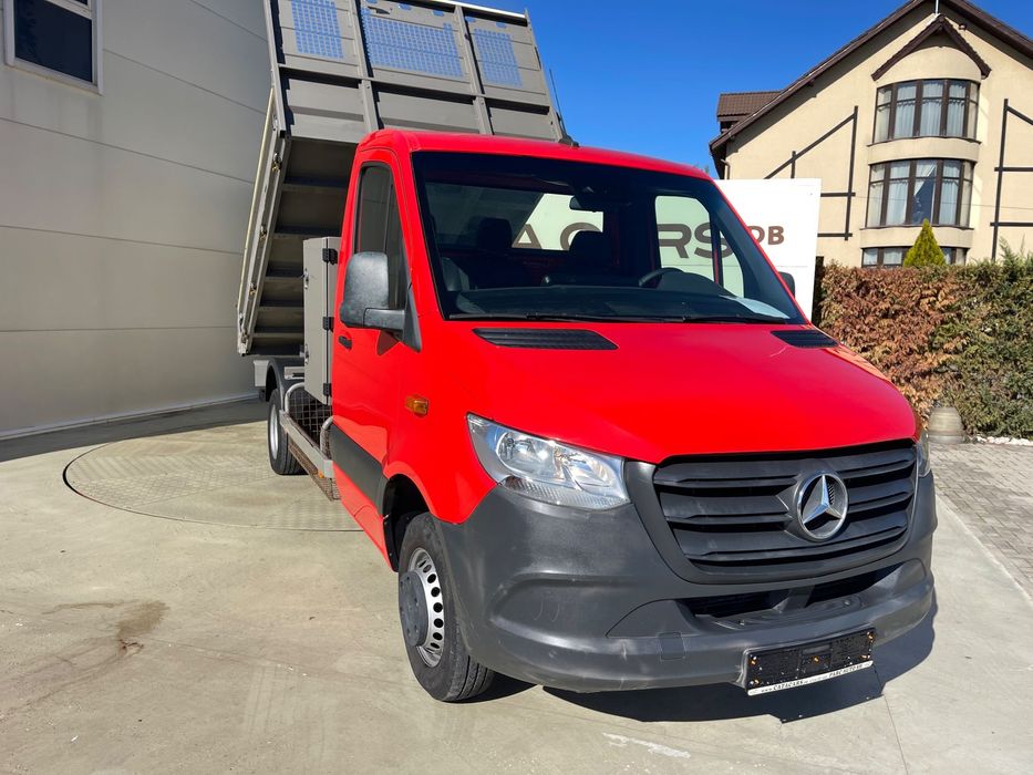 Mercedes-Benz Sprinter 514  2.2CDI  BASCULABIL  PUNTE DUBLA Mercedes Sprinter, 2.2CDI, 143CP, Euro6, Clima, Computer,Pilot, Carlig
