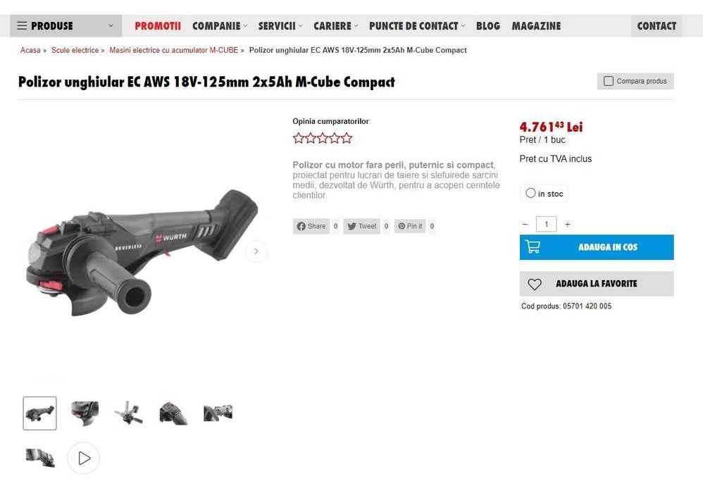 Flex Wurth EC AWS 18-125mm acumulator 5Ah MCube fara fir wireless poli