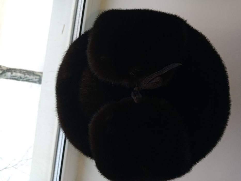 Норковая мужская шапка