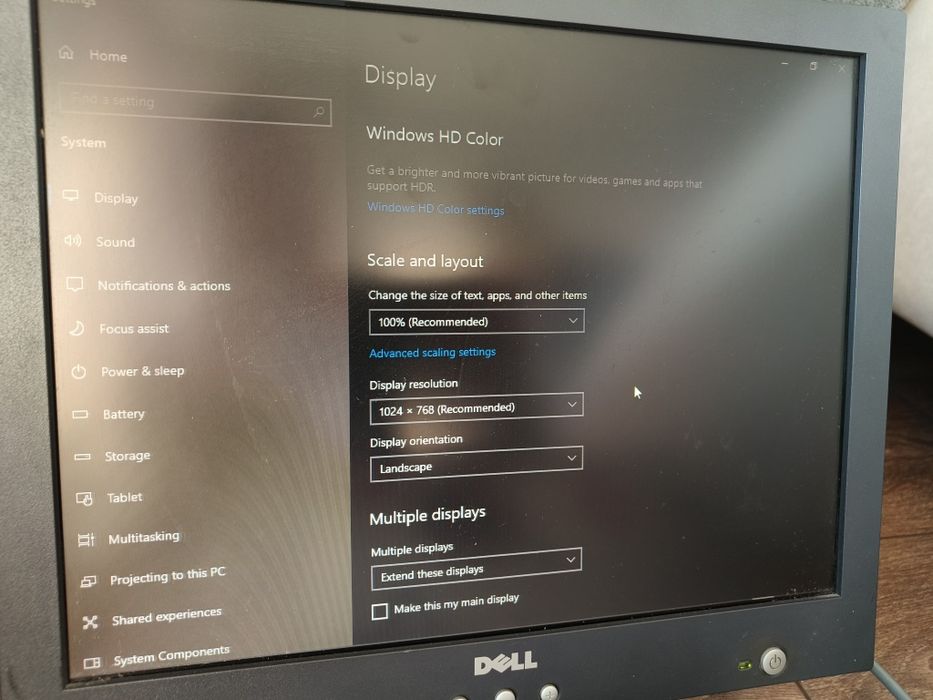 Monitor Dell 15"