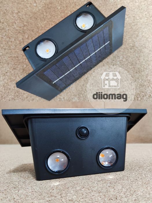 QUALITY Lampa decorativa solara perete 4LED bidirectional 3000k IP65