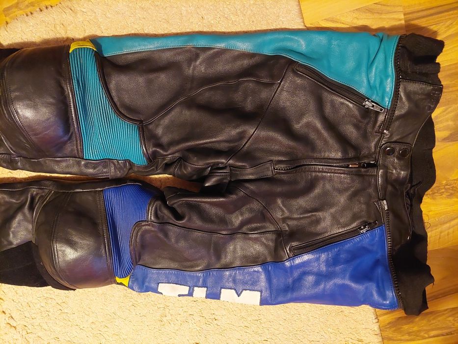 Pantaloni moto Flm ,piele naturala,marime L ( 54 )