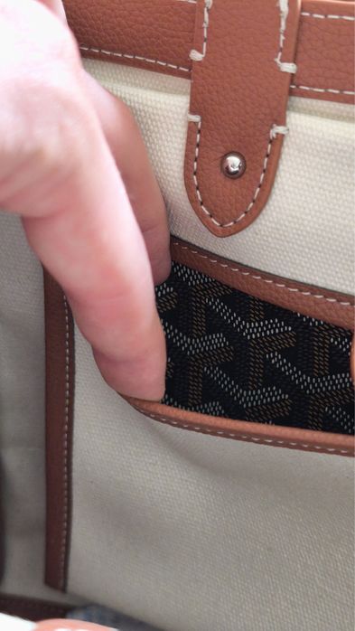 Goyard  Goyardine Saigon Tote Black Gold