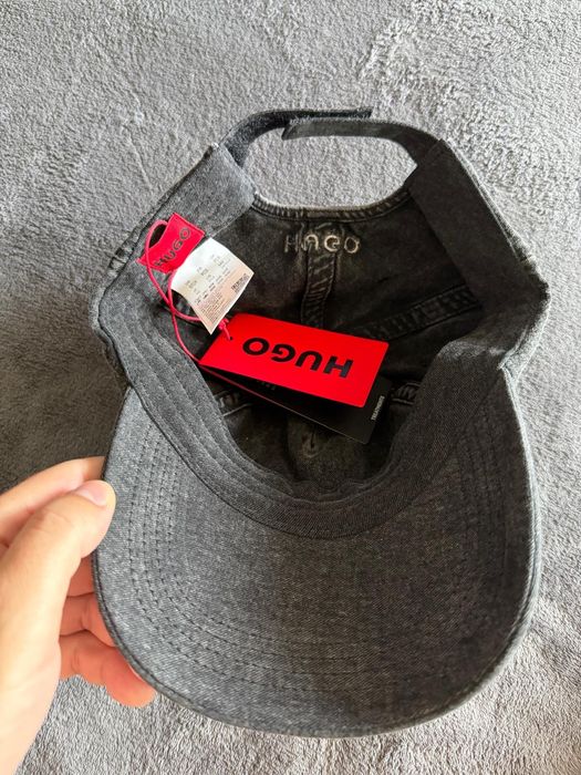 Hugo Cara sapca unisex culoare gri overdyed marimea OS noua originala