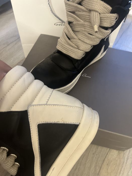 Rick Owens geobasket jumbo laces