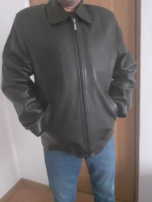 Geaca de piele XL bărbați.