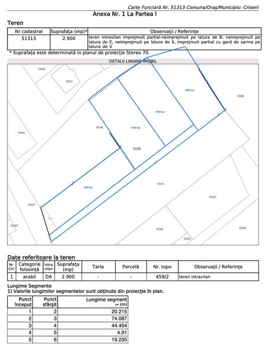 Teren intravilan, construibil - 42 ari, parcelabil