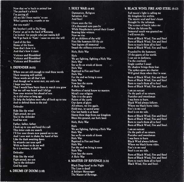 CD Manowar - Fighting the World 1987