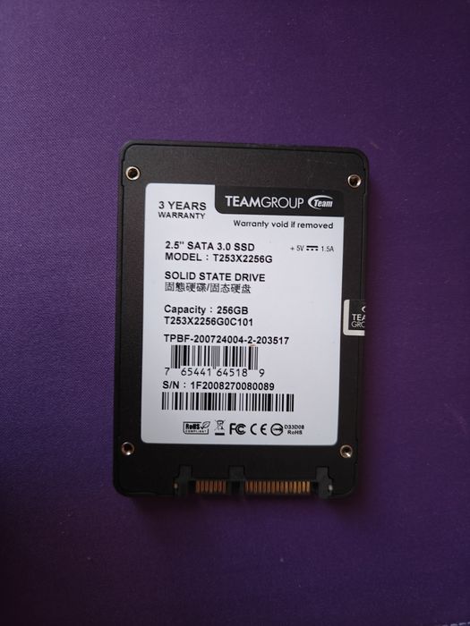 SSD TeamGroup 256GB