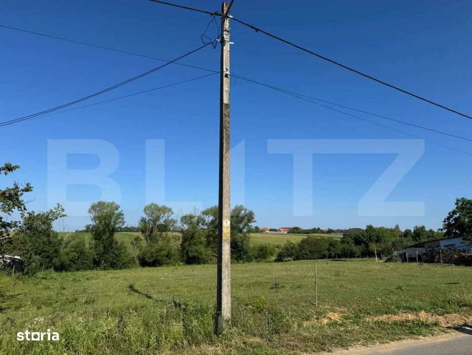 Teren intravilan de vanzare in Bicacel, comuna Lazareni – 2.877 mp