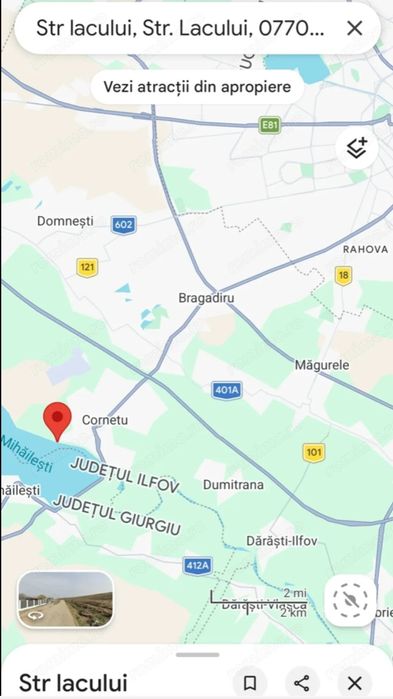 Teren intravilan Cornetu Ilfov