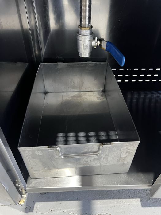 Friteuza - 2 x 16 L - 2 cosuri - suport - 400V - cos scurgere ulei