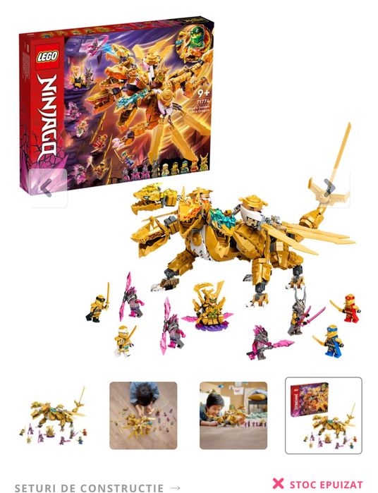 Dragonul Auriu | 71774| Lego Ninjago | Lloy| Golden Dragon