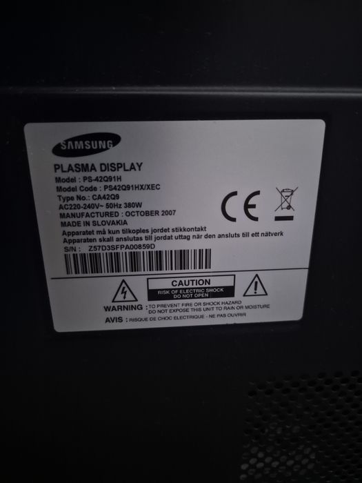 Телевизор Samsung PS-42Q91H