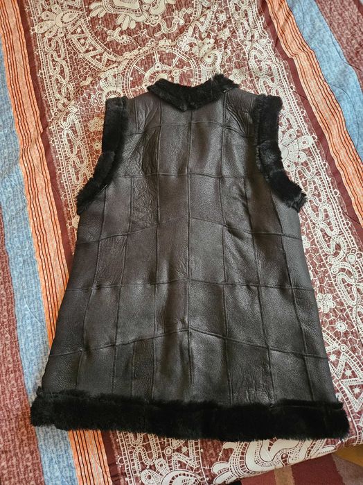 Пухено дамско елече