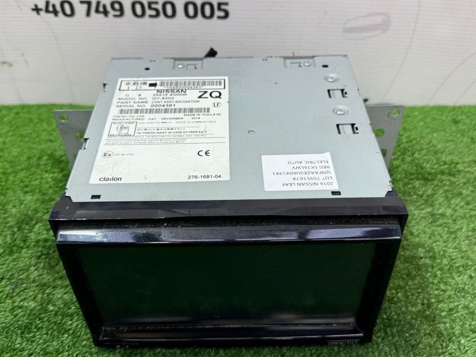 Display navigatie navi radio cd multimedia 2016 nissan leaf em57 electric motor f/ev 2011-2017