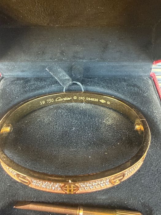 Cartier гривна с диаманти