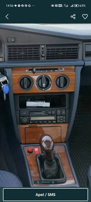Casetofon becker original mercedes w201 w124 w126 w140 w202 w210w201