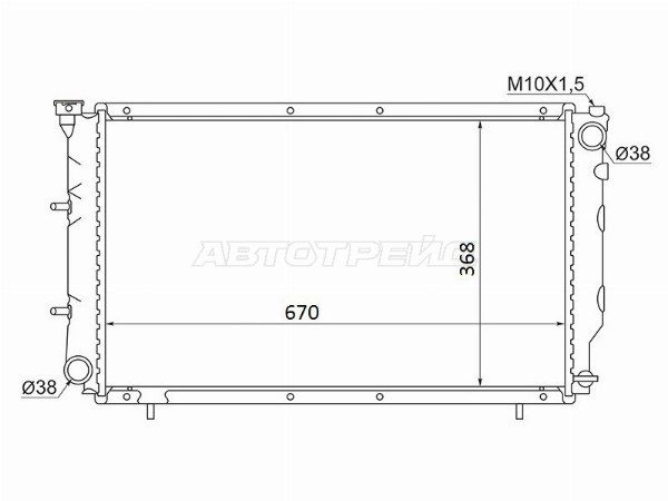 Радиатор Subaru Legacy