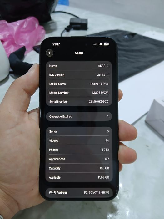 iPhone 15 Plus, 128