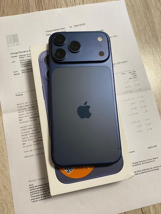 Vand Sau Schimb IPhone 17 PRO Max Deep Blue 256Gb
