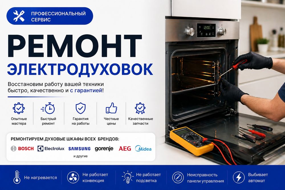 Ремонт электрических духовок.