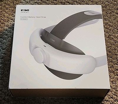 Страп за глава с батерия за Meta Quest 3, Kiwi Design, Elite Strap, Бял