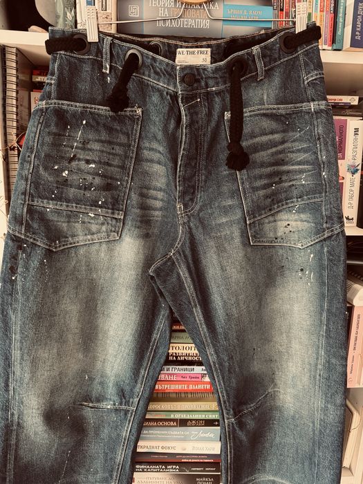 Жестоки дънки FREE PEOPLE 30 размер, оувърсайз