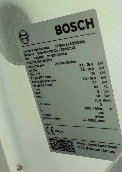 Dezmembrez Centrala Termica Bosch Condens 2000w ZWB24-1AR Pe Piese
