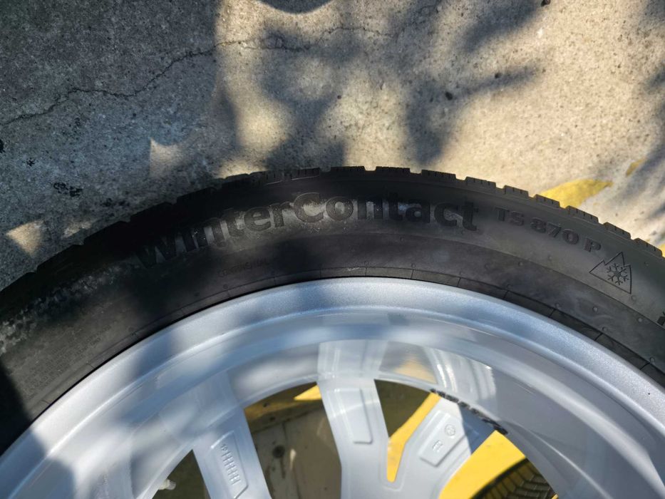 4 Roti Jante + Anvelope IARNA - 285/45/20 - OEM VW Touareg 2025 / AUDI Q7 - 5x112 20'' 9J ET 33 - CA NOI - DOT 2024 Continental IARNA !