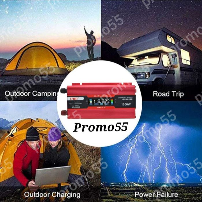 Качествен инвертор UKC 500w 1000w 2000w 4000w 12V 220V/ 24V 220V