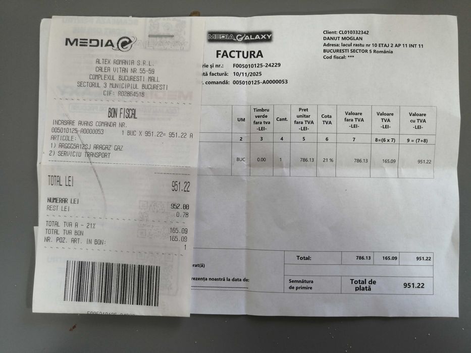 aragaz Gorenje GG5A12SJ 800 lei NOU in garantie