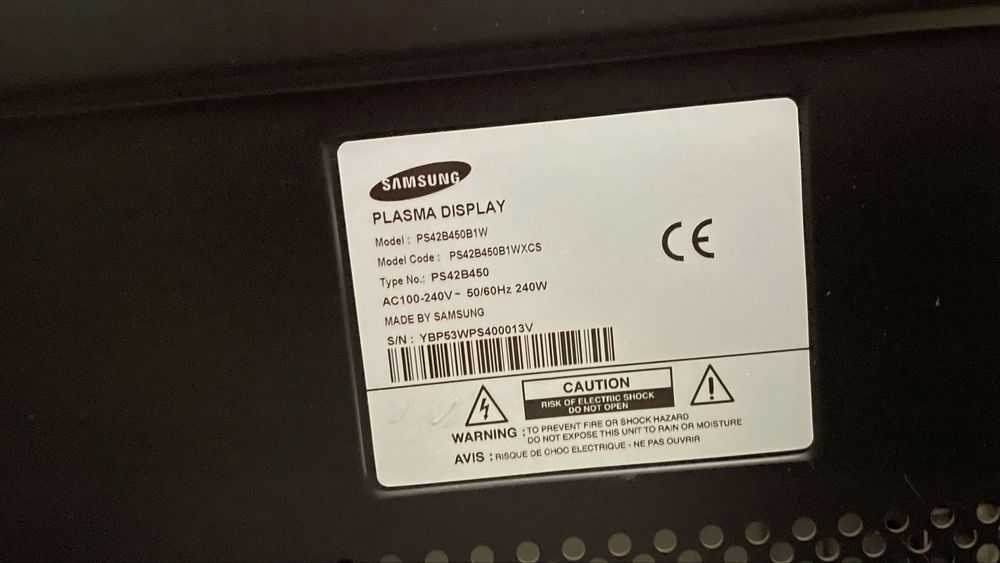 Плазменный тв samsung ps42b450
