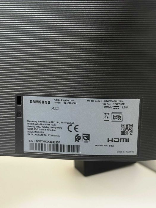 Monitor Samsung 24” LS24F356