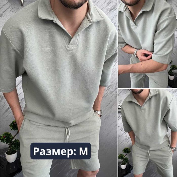 Летен Екип - Мъжки Комплект с Къс Ръкав и Къси Панталони (Различни Модели)