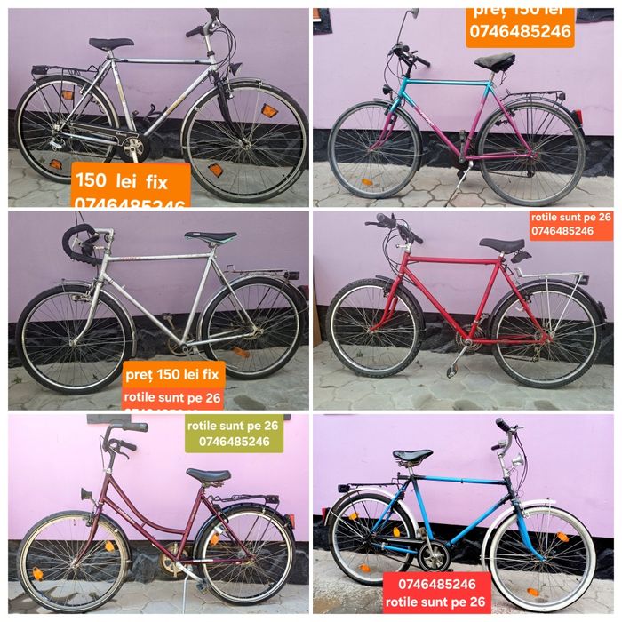 Bicicleta cu 150 lei bucata