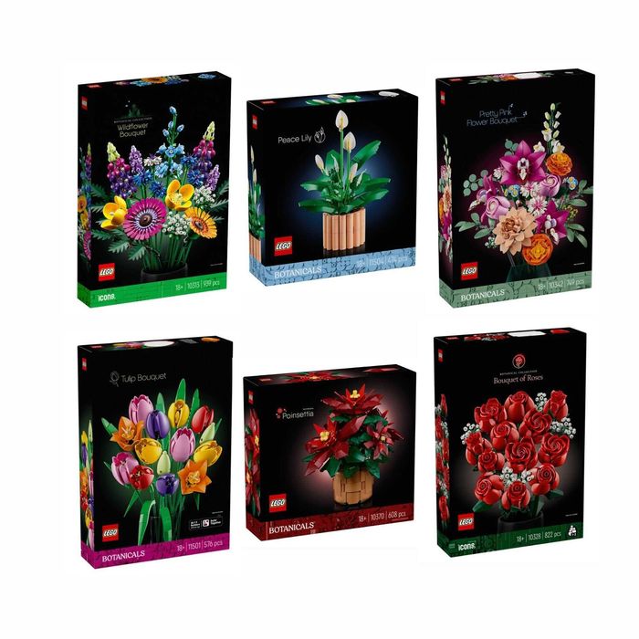 Lego Botanicals - 10313, 11504, 10342, 11501, 10370, 10328