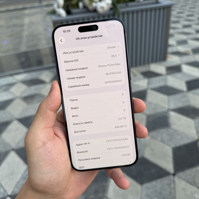 iPhone 15pro Max Blue 512gb dual sim 90 Ishonchli