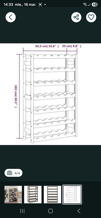 Raft pt vinuri 200 lei nou