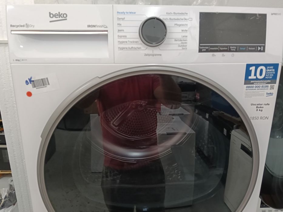 Uscător Beko cu pompa de căldură 8 kg
