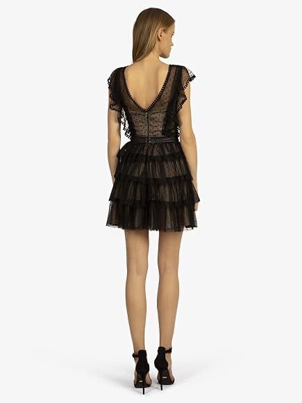 Уникална рокля дантела тюл