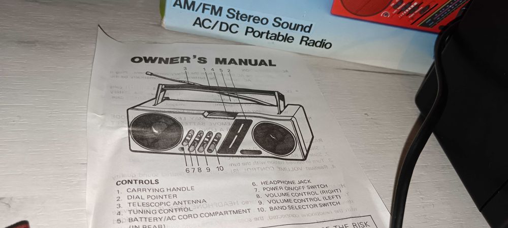 Radio Internațional AM/FM – Old Stock anii ’80 (Hong Kong)