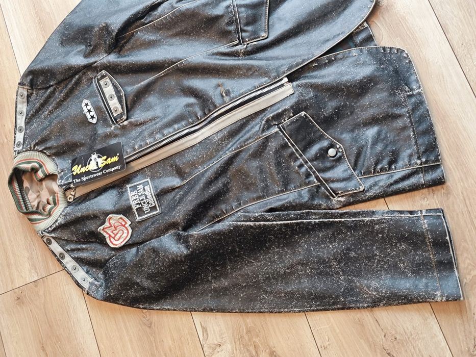 Geaca piele Free Uncle Sam Collection noua cu eticheta