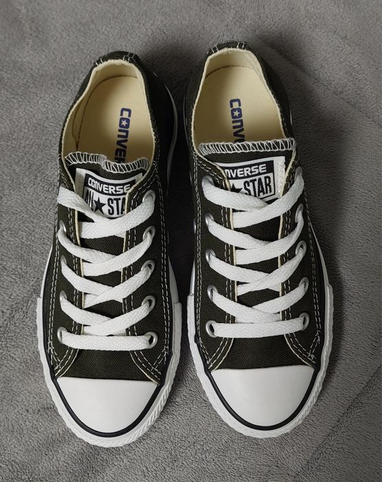 Tenisi Converse All Star Noi marimea 30, verde inchis + cutie
