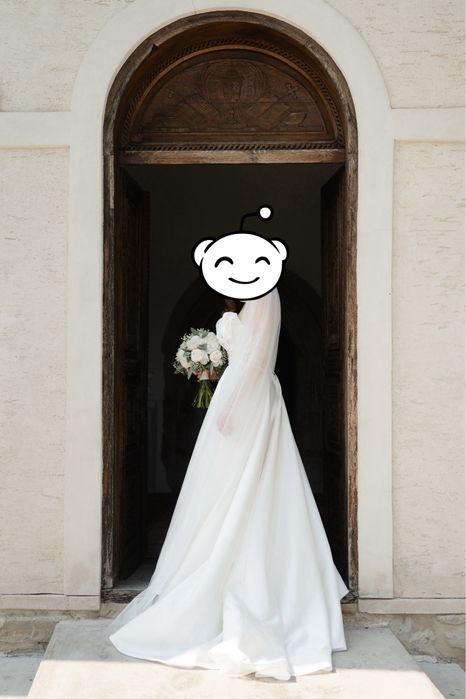 Rochie de mireasa matase mikado